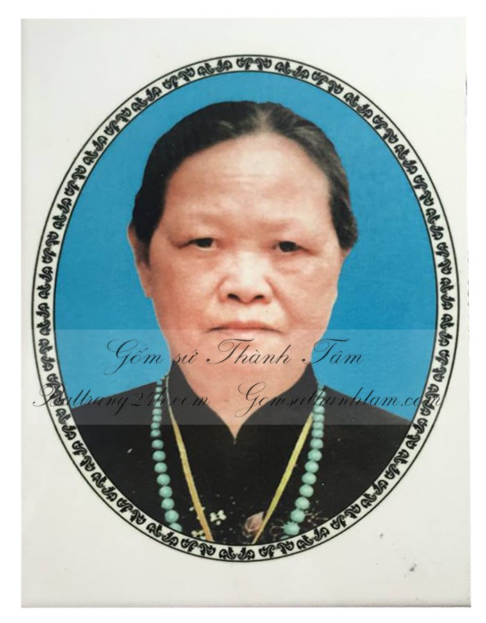 In ảnh bia mộ bằng gốm sứ Bát Tràng đẹp, bia mộ bền màu giá rẻ toàn quốc ở Hà Nội